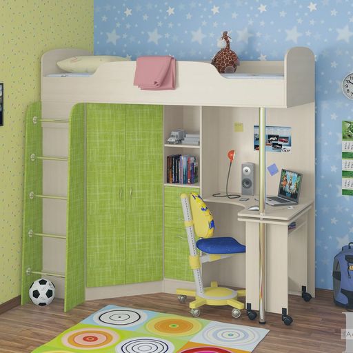 Кровать-чердак «Теремок 1»